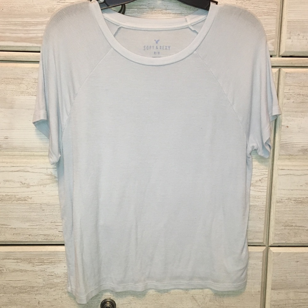 American Eagle(soft&sexy), Large, light blue, very soft top!